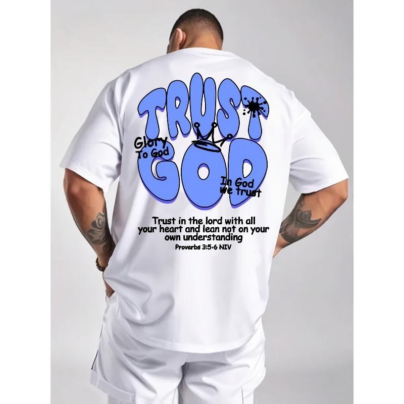 Summer Trust God Christian Graphic T-Shirt Bible Verse Faith Unisex Tee