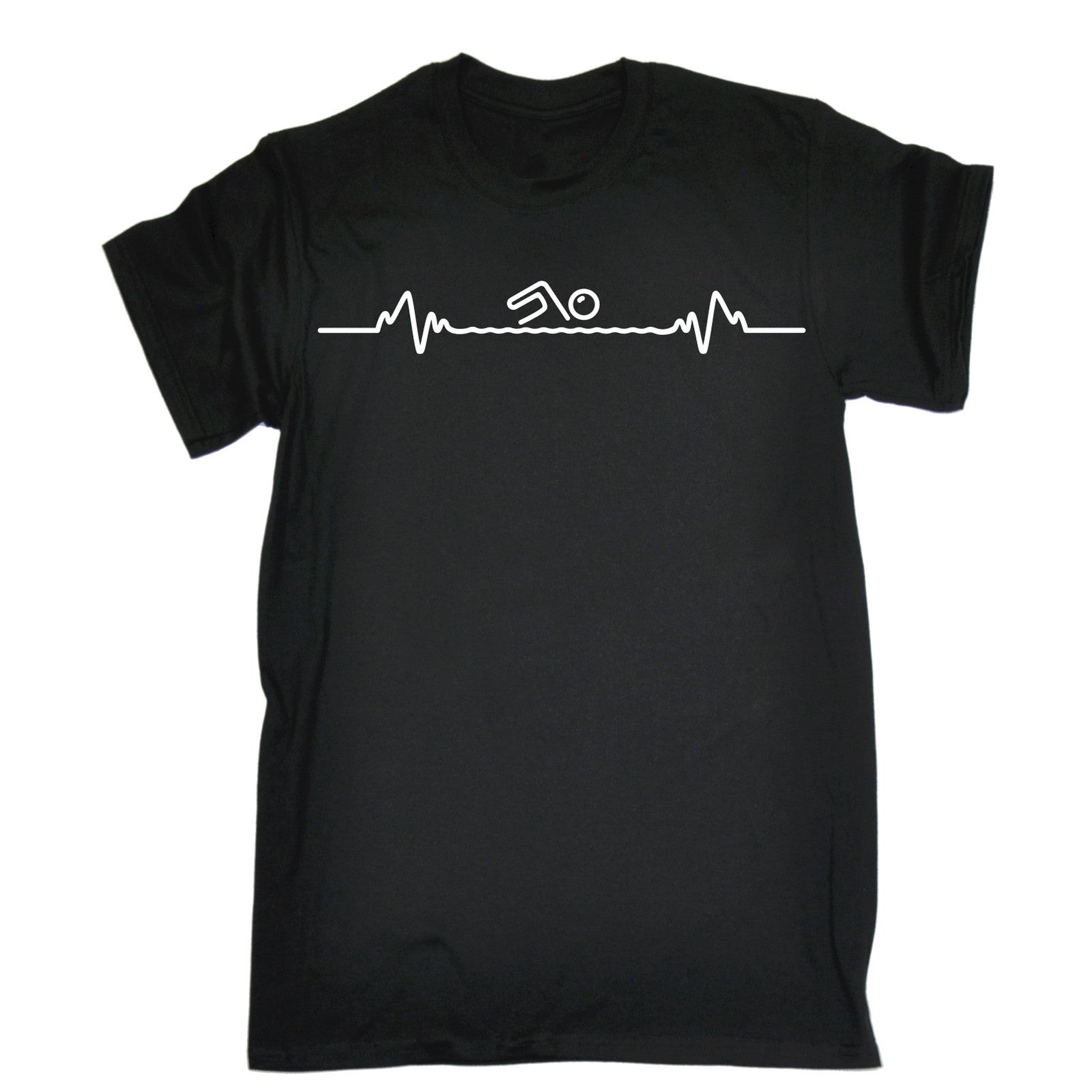 Swimming Heart T-SHIRT Swim Swimmer Training Pool Gift Birthday