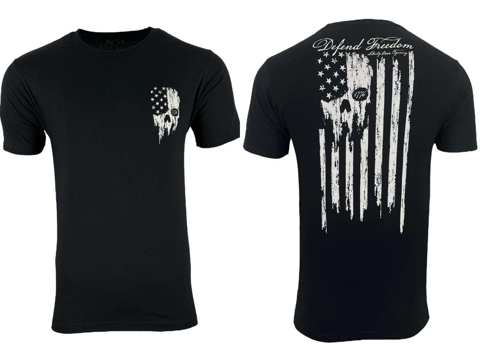 Howitzer Style Men's T-Shirt - Defend Freedom Military Grunt Graphic Tee