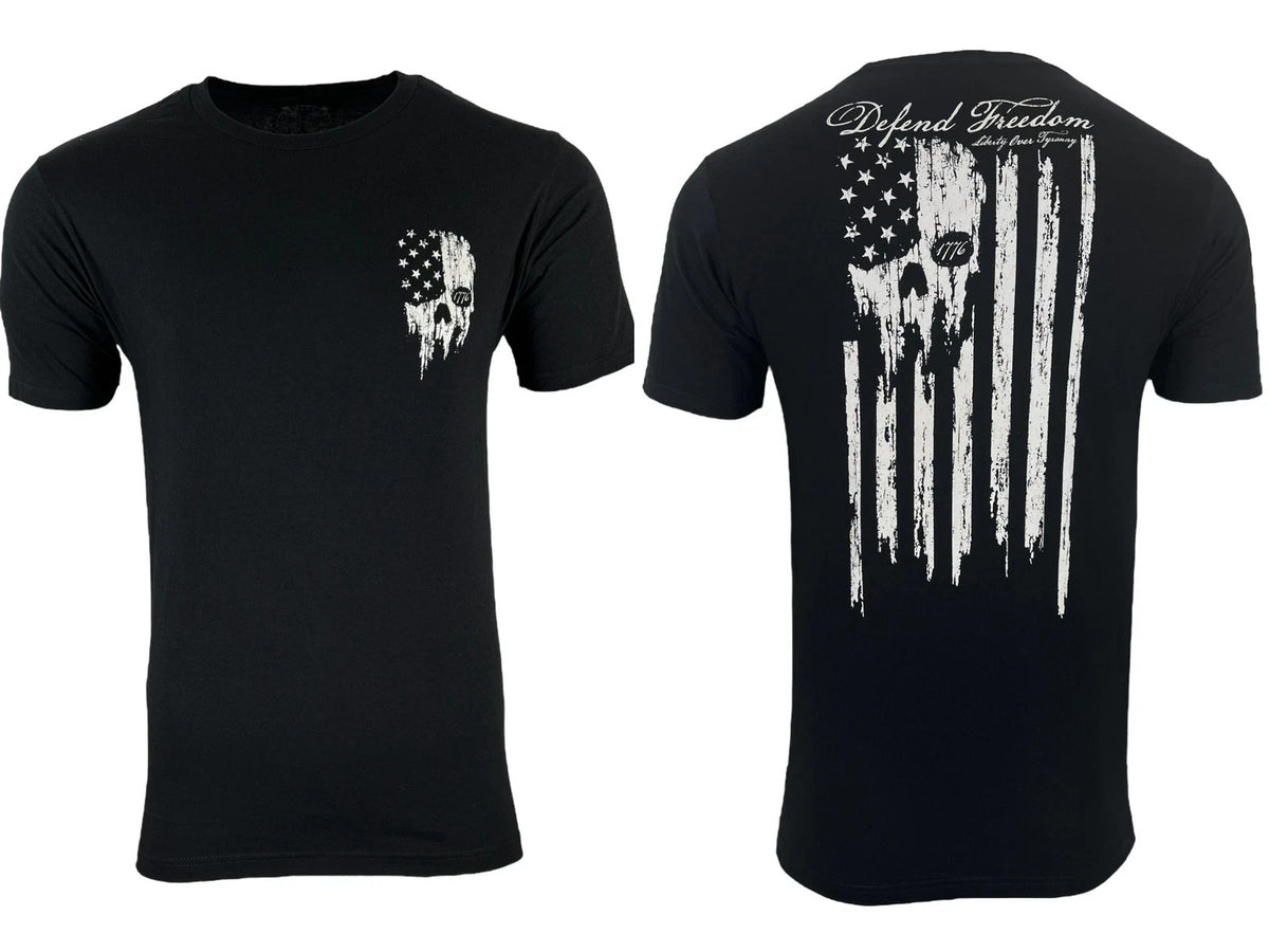Howitzer Style Men's T-Shirt - Defend Freedom Military Grunt Graphic Tee