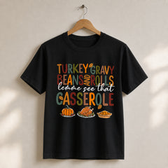 Crew Neck Short Sleeve Graphic Tshirt Men Women Thanksgiving T shirt Holiday gift T-shirt Funny T Shirt Men