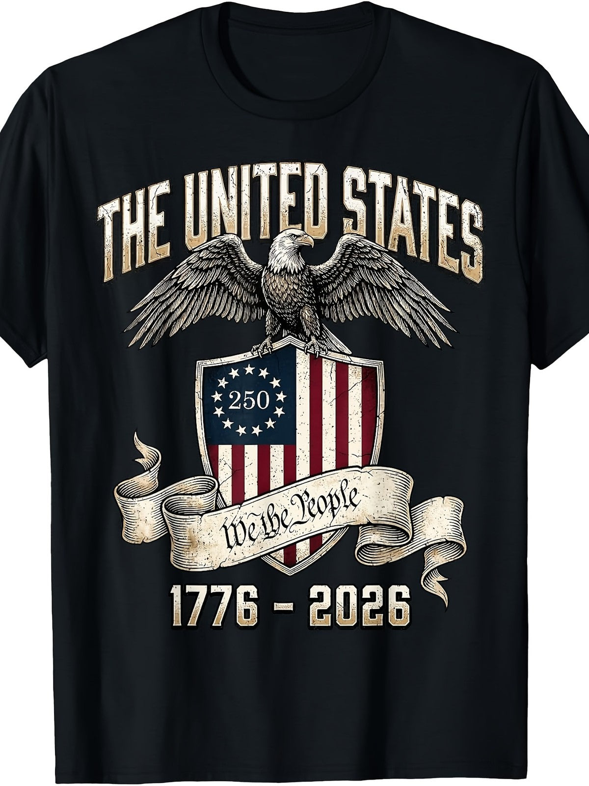 USA 250 Years We The People 1776-2026 Patriotic Anniversary T-Shirt